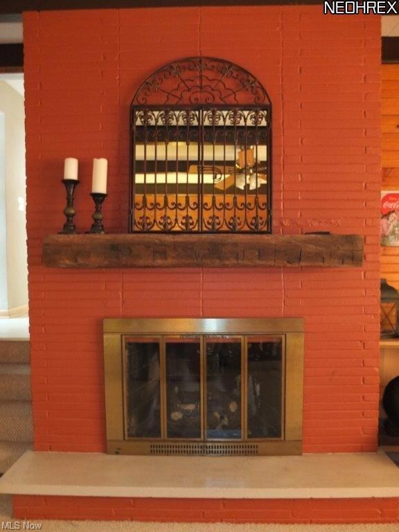 Fireplace in family room