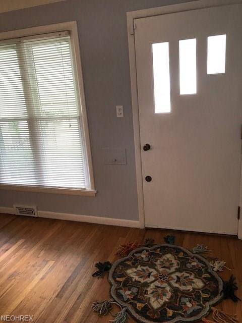 Inside front door.