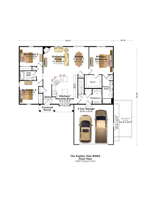 Sophia 1665 Garage Right