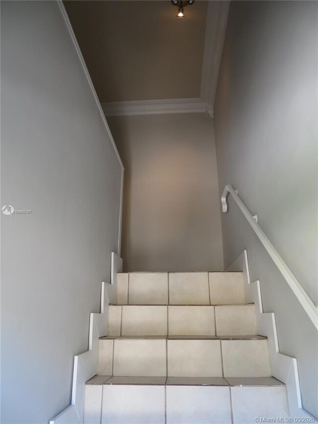 Stairway up to the second floor apartment