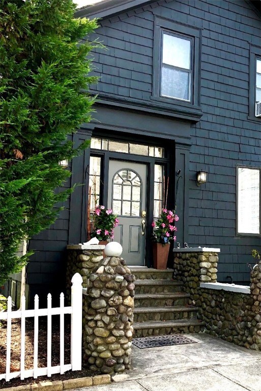 The front door of the main house.