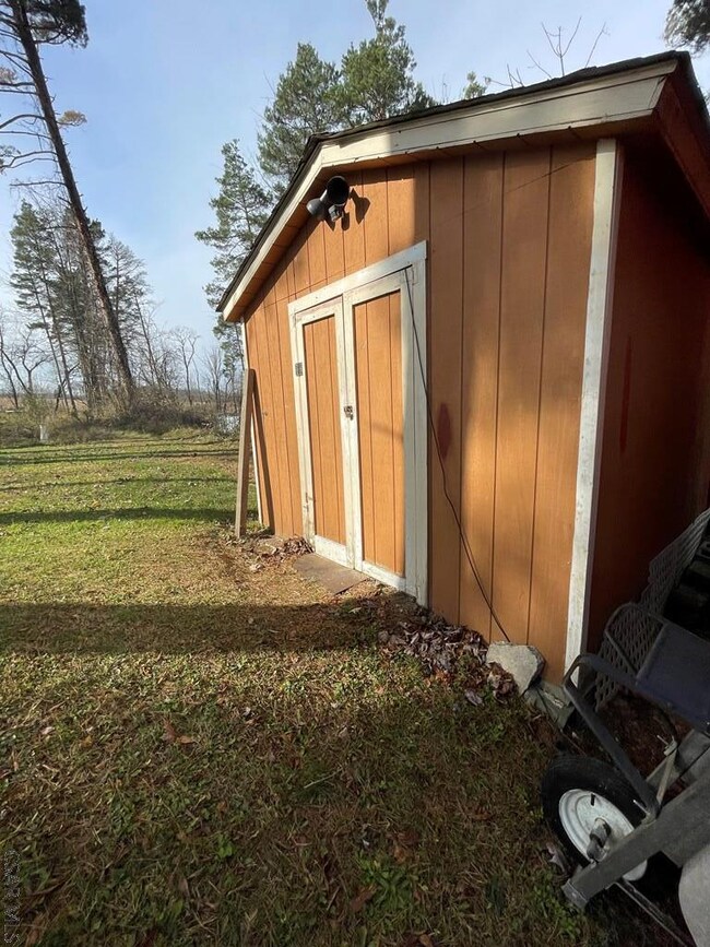 Rear shed