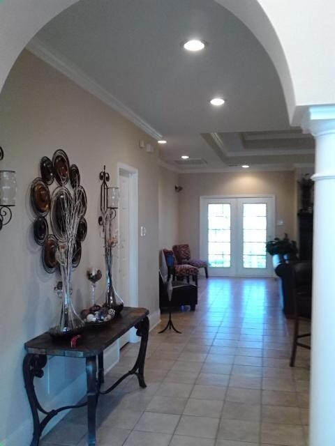 Foyer to Large Open Area - Kitchen, Den and Breakf