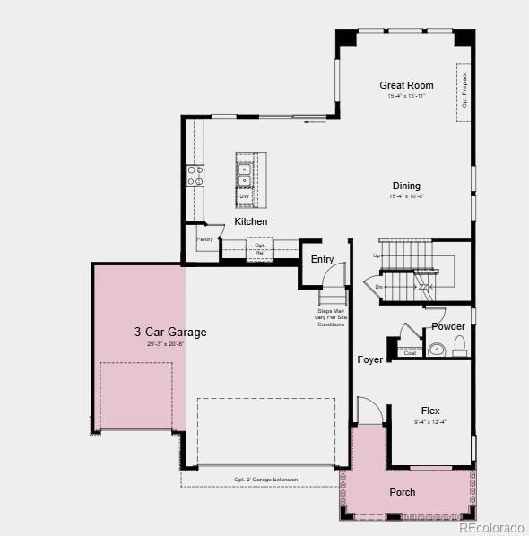 Additional highlights include: 3-car garage, upgraded stair railing and washer dryer package.