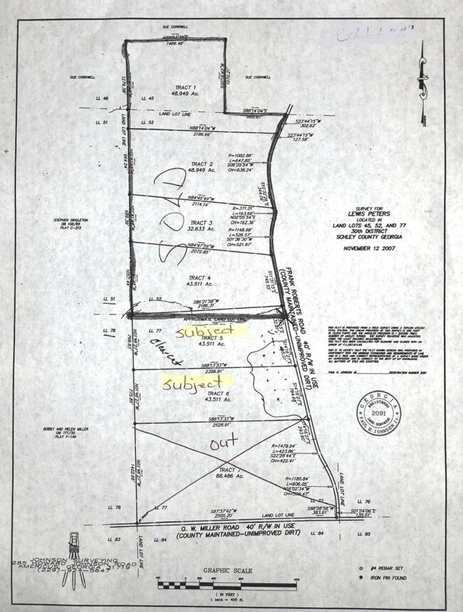 Older Plat provided for reference only.