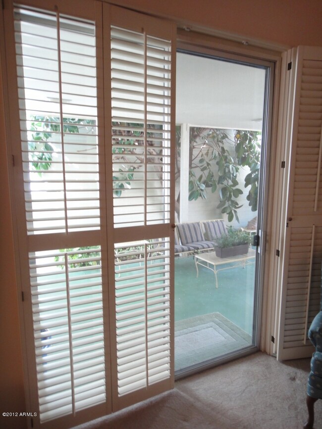 Exit to Patio from Living Room