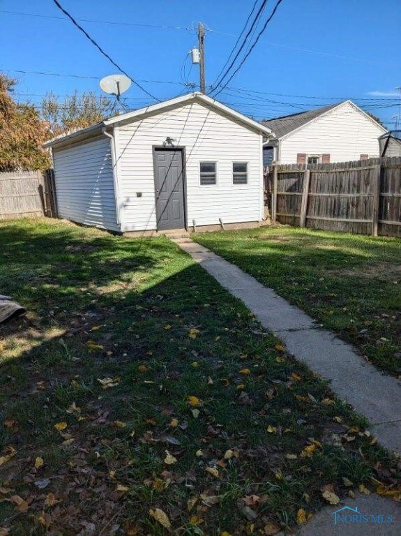 Fenced in Back yard & Garage