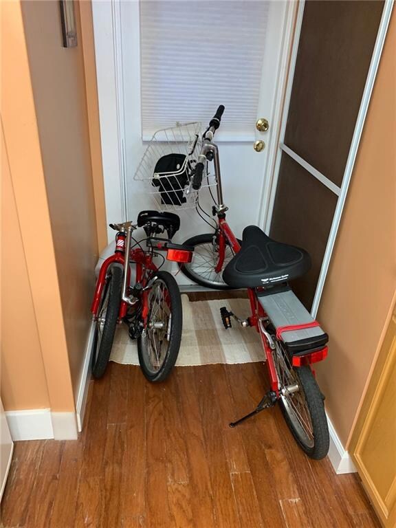 Two awesome fold-up bikes included! Great for tour