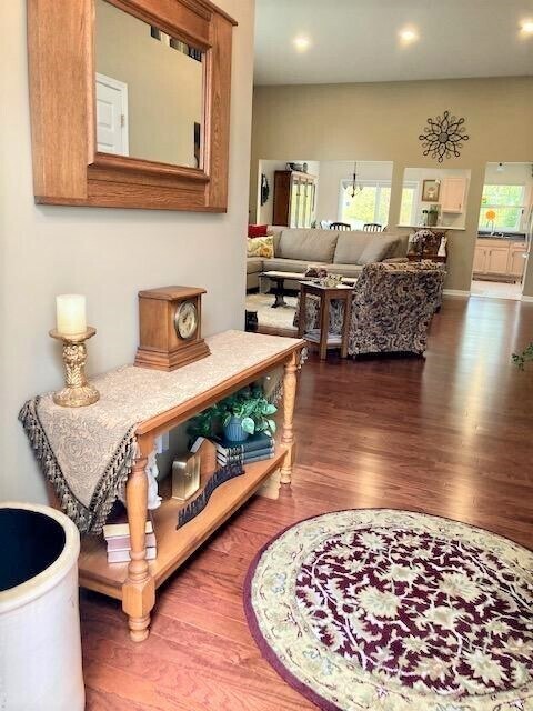 Entry to the open floor plan