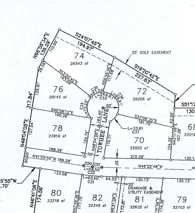 Lot 78 Plat Map
