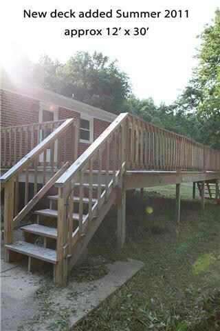 New extra large deck added summer of 2011.