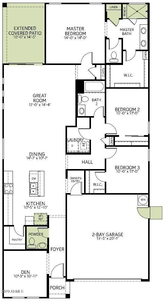 Zion V353B - Lot 105 - Floor Plan