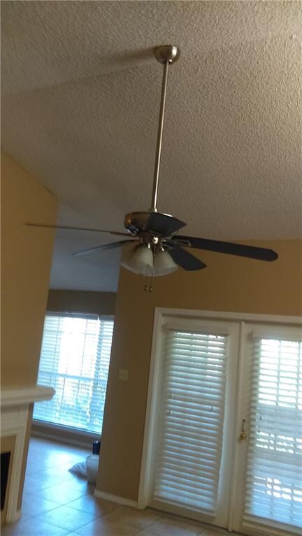 high ceiling in the living area