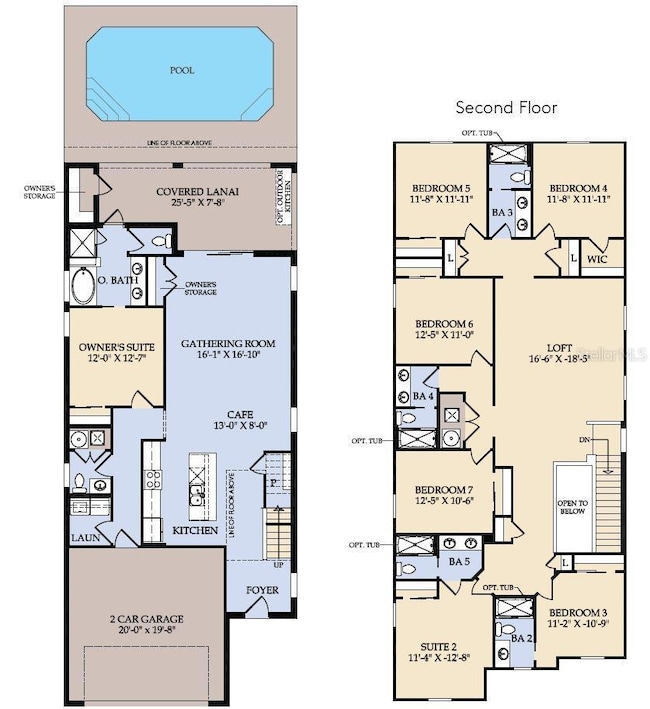 Floor Plan - Floor One and Floor Two
