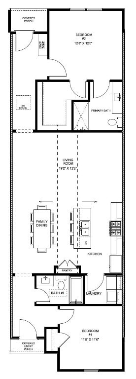 Interior Townhome by Holland Homes LLC. All plans, pricing, and specifications are subject to change without notice.