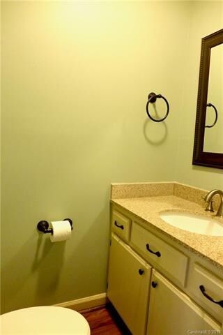 Downstairs powder room.