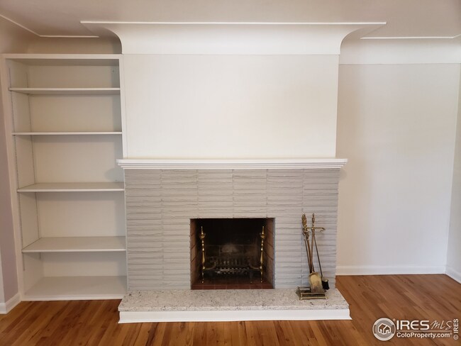 Living room fireplace