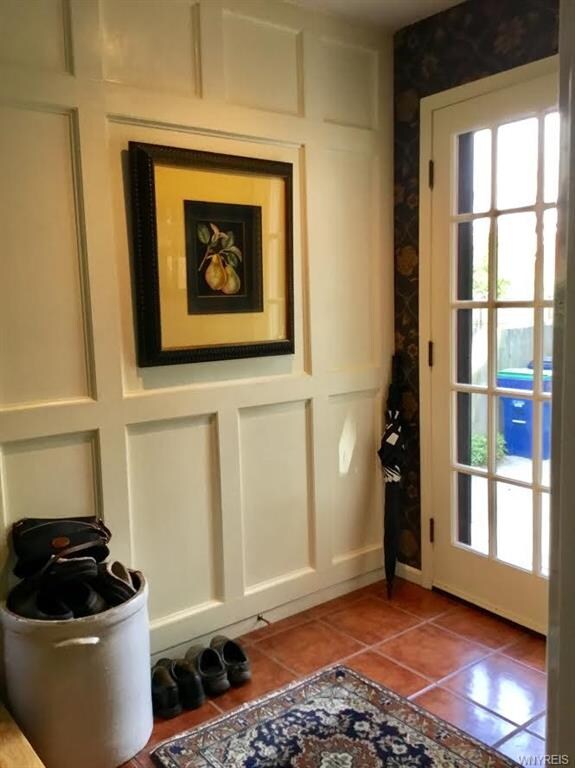Door leading out to new deck and beautiful back ya