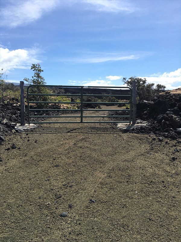 Entry gate to parcel.