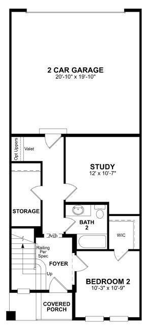 Beazer Homes Villas of Prestonwood Carmel floorpla