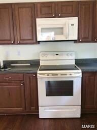Included range and built in microwave oven