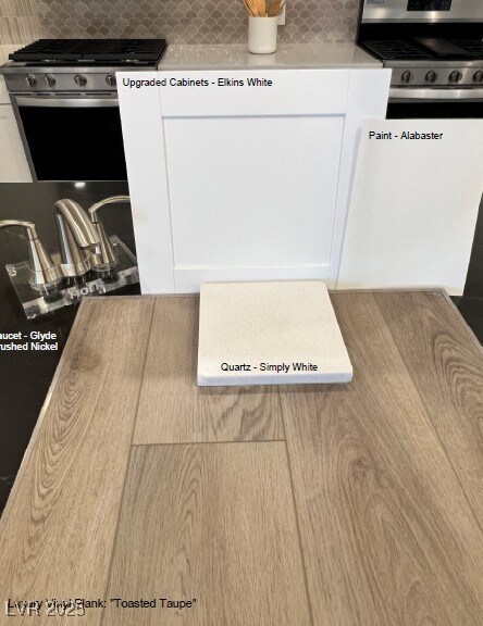 Selected finishes.