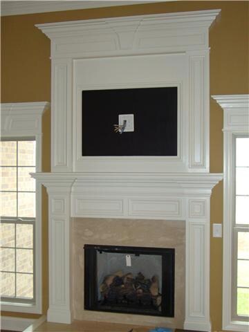 Custom Fireplace Pre-Wired for your Flat Panel TV.   