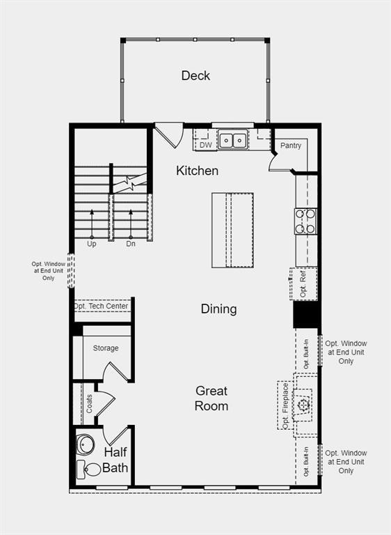 First Floor Plan - Structural options added includ