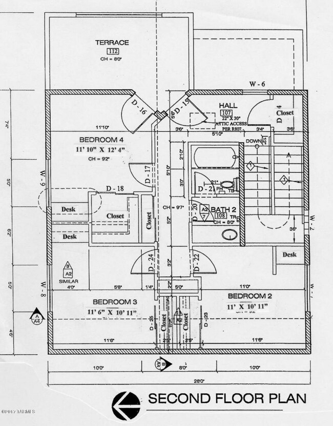 2nd Story Floor Plan