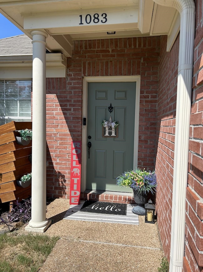 View of exterior entry
