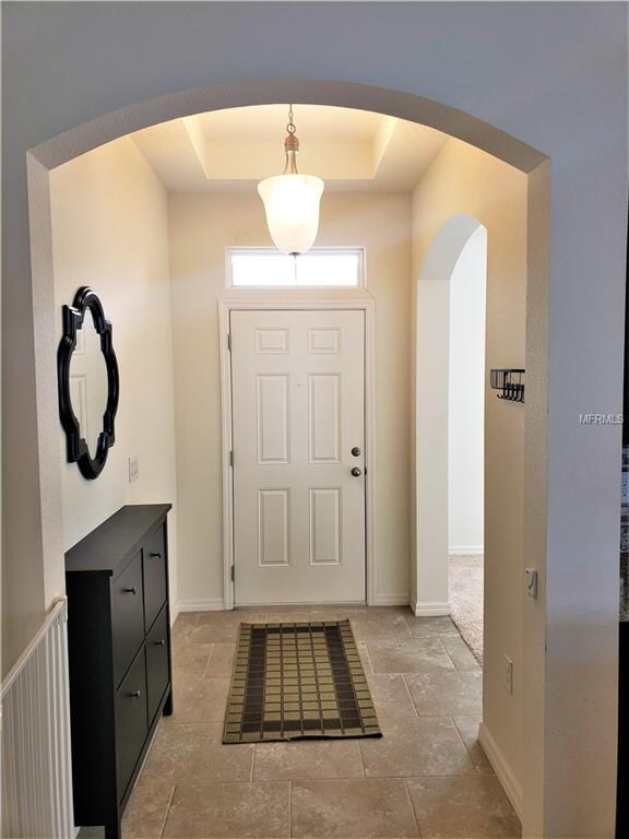 Front entrance door & corridor