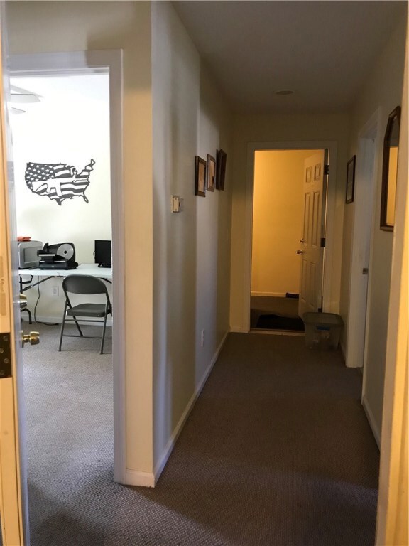 Inside the front entrance looking down hall toward