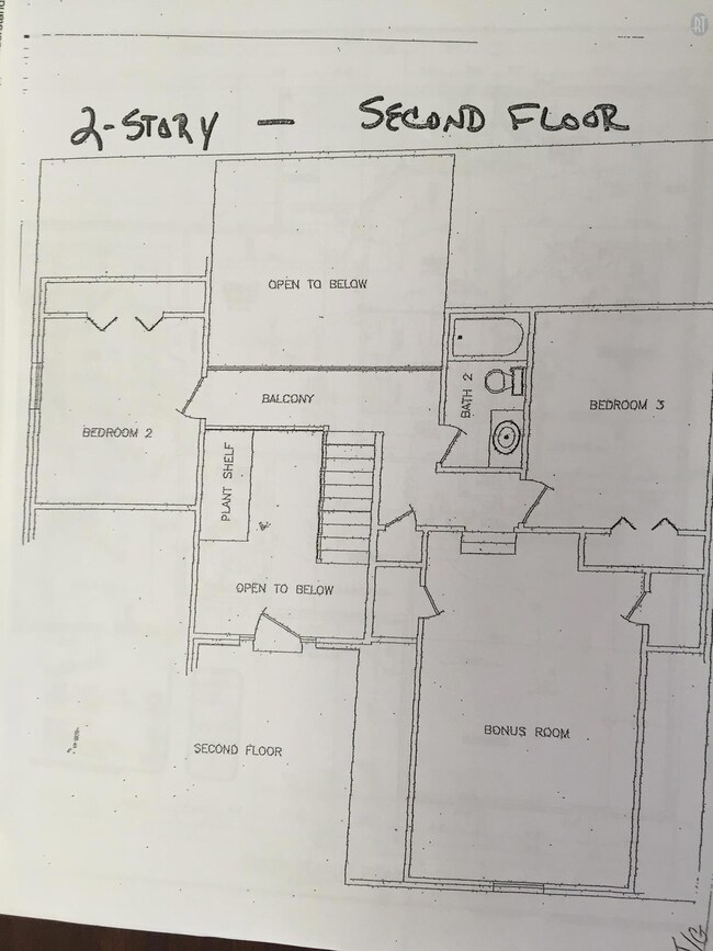 2 Story Plan-2ND Floor