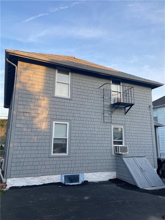 Back of house and exterior basement access