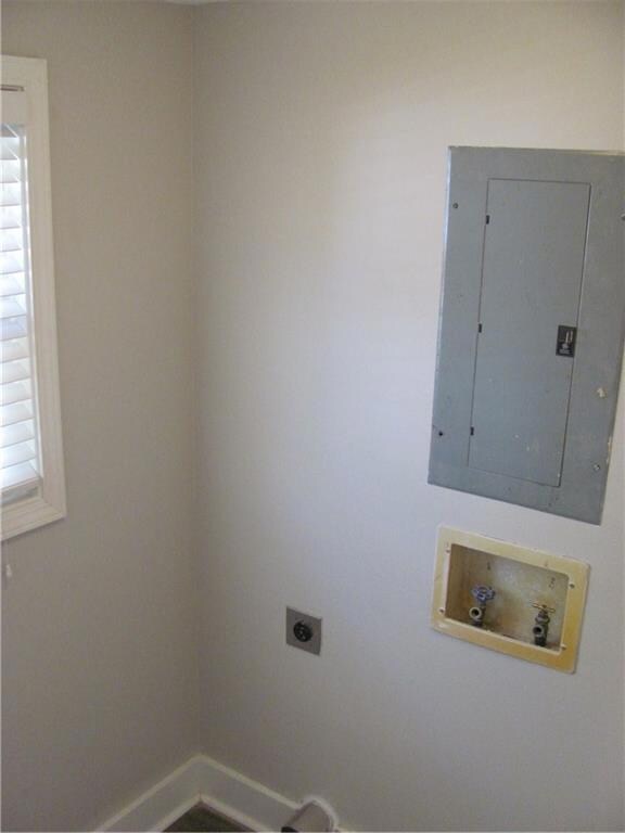 Washer/dryer hookups in the plenty-of-light utilit