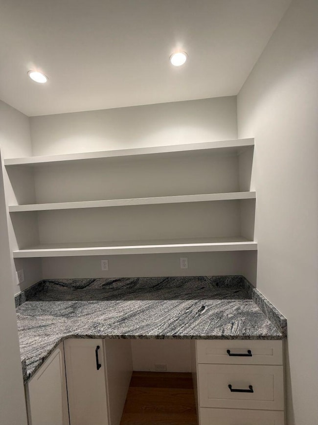 Pantry with plenty of storage. Beverage fridge coming soon!