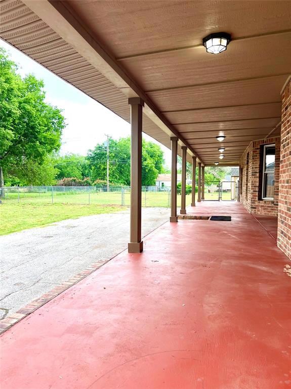 View of patio