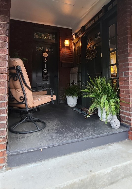 Inviting front porch