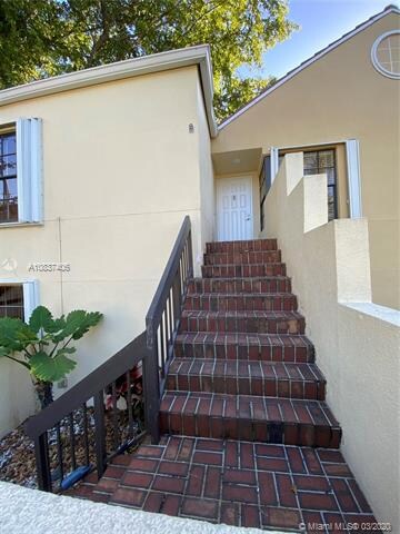 Front door and courtyard