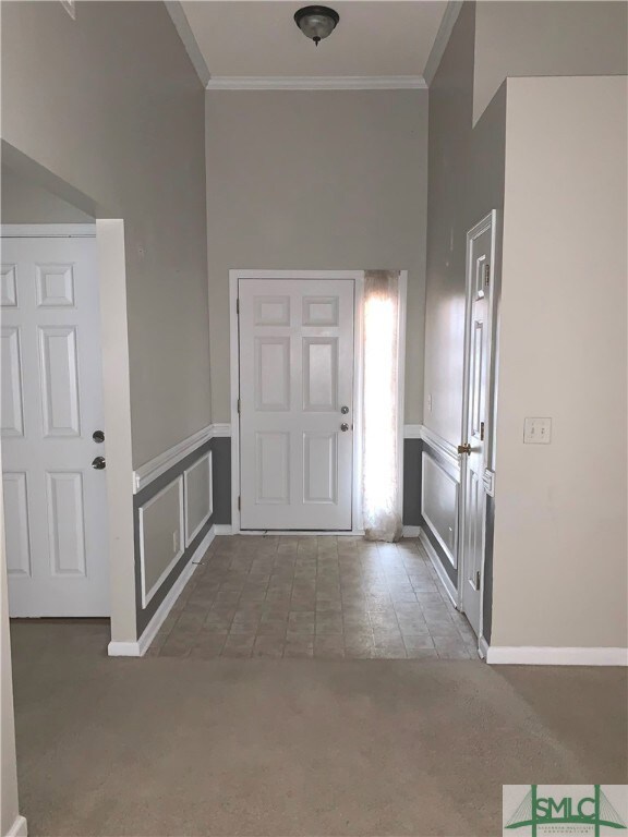 Foyer with coat closet