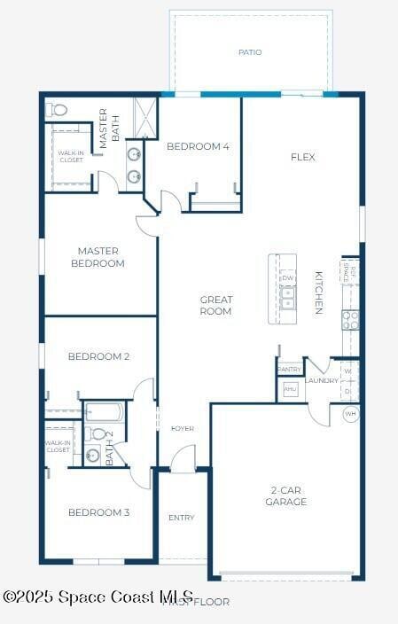 1876 A Marigold Floor Plan with Extended