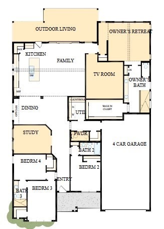 The success of a floor plan is the way you can mov