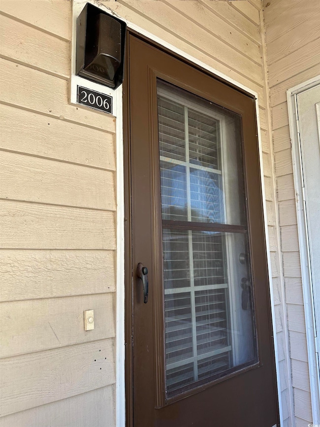 View of exterior entry