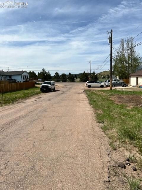 Looking South on A Street towards Galena. Utilitie