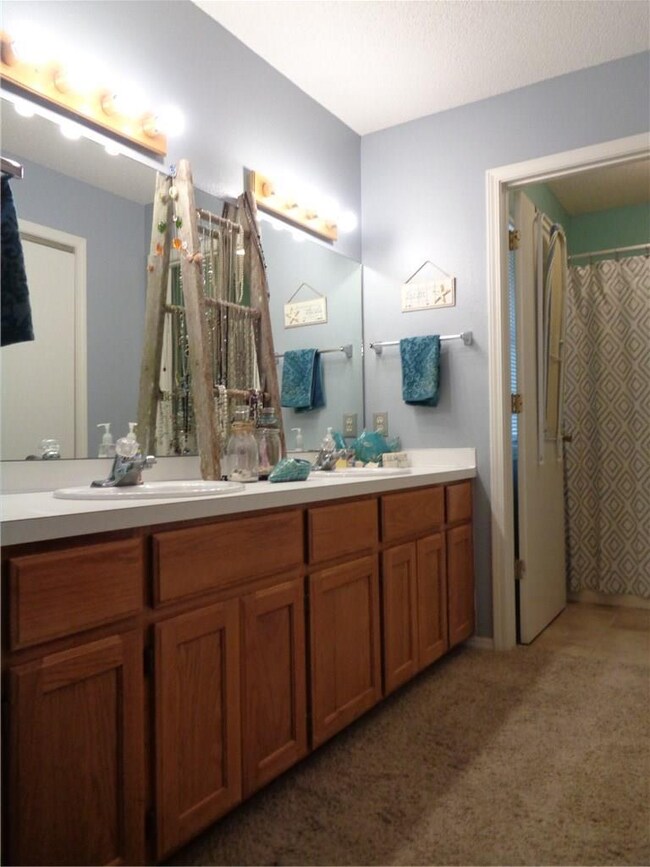 Large master bath vanity
