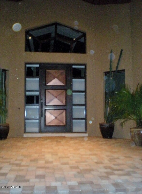Custom Front Entry Door with Copper