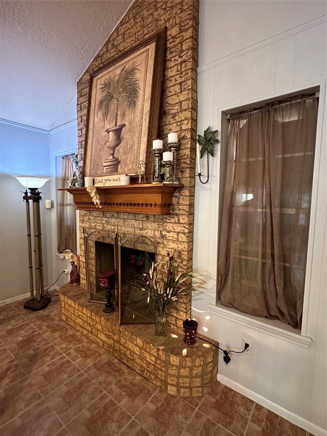 Wood burning fire place
