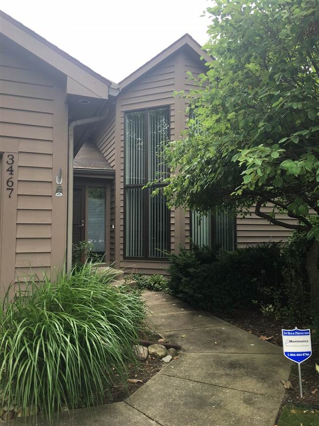 Front view of walk up to the house.