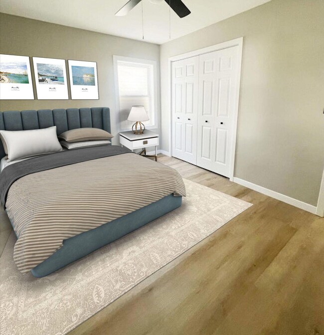 Bed blue