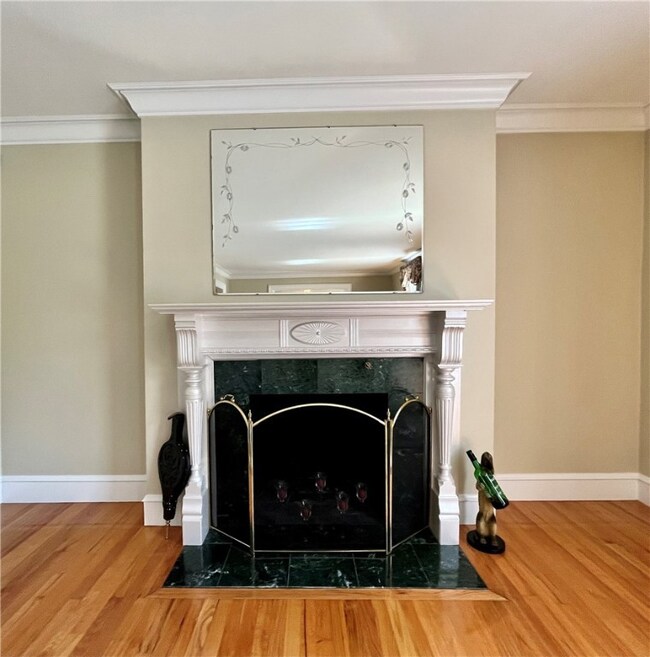  Title fireplace with ornamental mantel